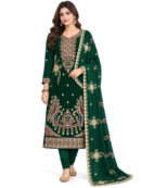 ASIM JOFA Winter Collection 2027 – Premium Dhanak 3-Piece Suit with Heavy Embroidered Shirt & Dupatta
