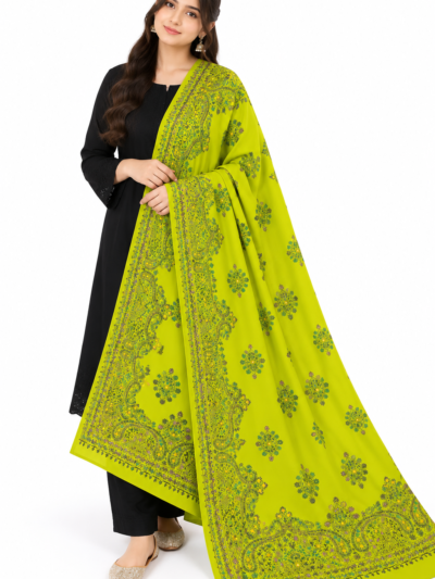 Handmade Multani Work Shawl for Girls Full Coverage Pakistani Shawl