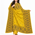 Multani Handmade Shawls for Girls Traditional Pakistani Winter Shawl - Yellow