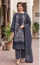 ETHNIC Winter Collection 2027 – Premium Dhanak 3-Piece Suit with Heavy Embroidered Shirt & Dupatta