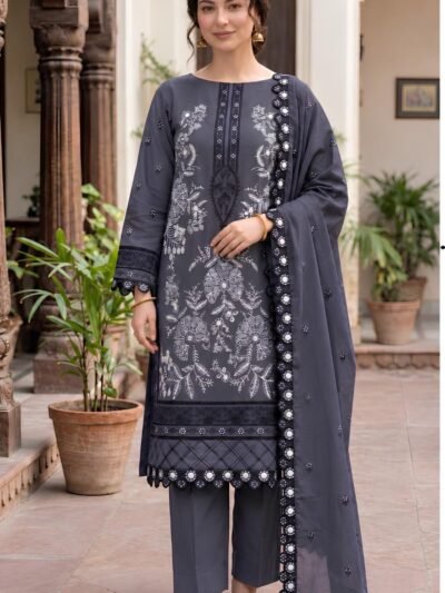 ETHNIC Winter Collection 2027 – Premium Dhanak 3-Piece Suit with Heavy Embroidered Shirt & Dupatta
