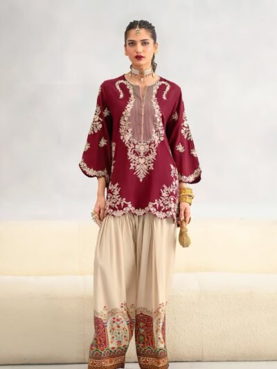 LOOMZIVA Winter Collection – Heavy Sequence Embroidered Dhanak 2-Piece Suit