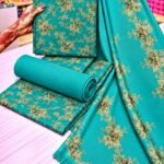 LOOMZIVA Imported Marina 3-Piece Suit with Fancy Wool Shawl - #10