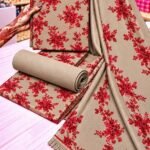 LOOMZIVA Imported Marina 3-Piece Suit with Fancy Wool Shawl - #11