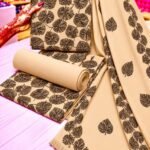 LOOMZIVA Imported Marina 3-Piece Suit with Fancy Wool Shawl - #18