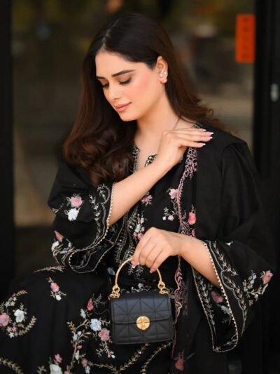 BATIK Airjet Dhanak 3-Piece Suit – Heavy Multi-Head Embroidery