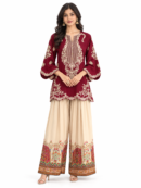 LOOMZIVA Winter Collection – Heavy Sequence Embroidered Dhanak 2-Piece Suit